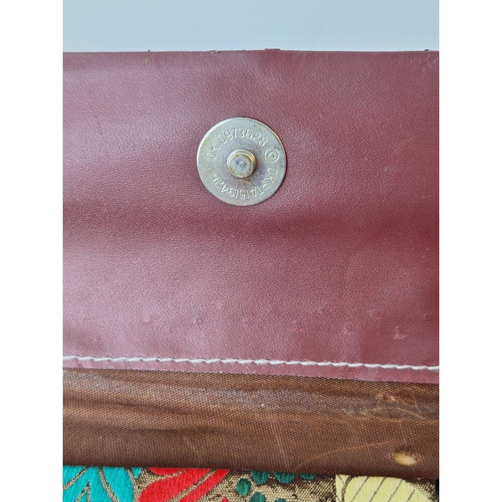 Vintage Rectangle Fun Party Paisley Metallic Small Clutch Handbag Old Money 90's - Picture 8 of 12